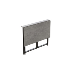 Стол раскладной Морис Ferrum-decor 750x1000x600 Черный металл ДСП Бетон 16 мм (MORI007) Переяслав-Хмельницький