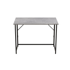 Стол раскладной Морис Ferrum-decor 750x1000x600 Черный металл ДСП Бетон 16 мм (MORI007) Переяслав-Хмельницький