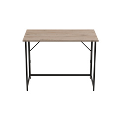 Стол раскладной Морис Ferrum-decor 750x1000x600 Черный металл ДСП Дуб Сан-Марино 16 мм (MORI002) Шепетівка