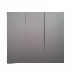 Кухонный пластиковый подвесной шкаф Mikola-M 100 см с покрытием HPL 1122 mat Вільнянськ