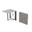 Стол-книжка трансформер Орион 1 Ferrum-decor 750x810x730 Черный металл ДСП Бетон 16 мм (ORI107) Киев