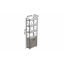 Етажерка 4/60 Ferrum-decor Серії Конект з тумбою 179x60x28 Чорний ДСП Бетон (FD1069) Черноморск
