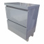 Пластиковая напольная тумба The MIX Лями Grey 3297 tought 60 см Костопіль
