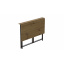 Стол раскладной Морис Ferrum-decor 750x1000x600 Черный металл ДСП Дуб Артизан 16 мм (MORI006) Вараш