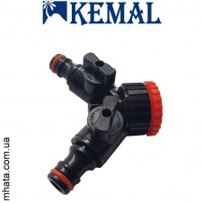 Фото - Тройник с кранами редукционный 3/4*1" в Kemal M1008, Турция Тройник с кранами редукционный 3/4*1" в Kemal M1008, Турция