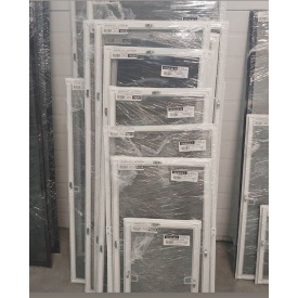 Москитная сетка на окна с алюминиевой рамой белая на металлических крючках 1000х1000 мм Ekipazh