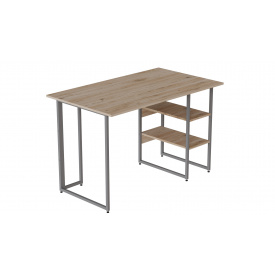 Компьютерный стол Ferrum-decor Кевин 75x100x60 серый ДСП Дуб Сан-Марино 32мм
