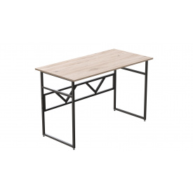 Компьютерный стол Ferrum-decor Раян 75x140x70 черный ДСП Дуб Сан-Марино 16мм