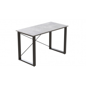 Письменный стол Ferrum-decor Драйв 750x1400x700 Черный металл ДСП Бетон 32 мм (DRA238)