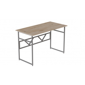 Компьютерный стол Ferrum-decor Раян 75x100x60 серый ДСП Дуб Сан-Марино 32мм