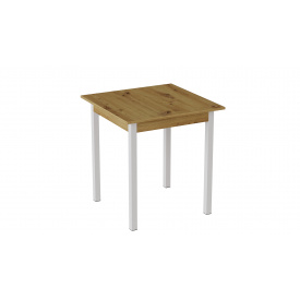 Стол кухонный Ferrum-decor Диего 75x90x90 Белый ДСП Дуб Артизан 16мм (DIE0027)