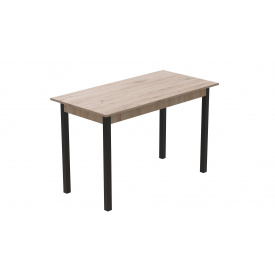 Стол кухонный Ferrum-decor Марио 75x120x60 Черный ДСП Дуб Сан-Марино 16мм (MAR0002)