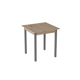 Стол кухонный Ferrum-decor Диего 75x80x80 Серый ДСП Дуб Сан-Марино 16мм (DIE0058)