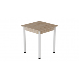 Стол кухонный Ferrum-decor Агата 75x70x70 Белый ДСП Дуб Сан-Марино 16мм (AGA0030)