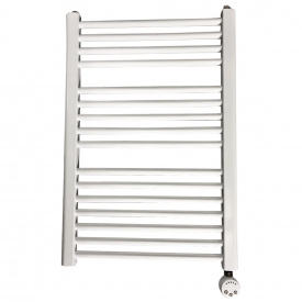 Полотенцесушитель ELECTRO.G1.R 500х740 плоский белый стальной правый "ТЭН" 600 Вт