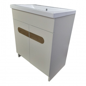 Пластиковая тумба The MIX Бостон с покрытием HPL 3243 velur 80 см