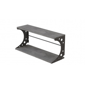 Настінна полиця Ferrum-decor Букін 330x700x240 метал Сірий ДСП Бетон 16 мм (BUK0063)