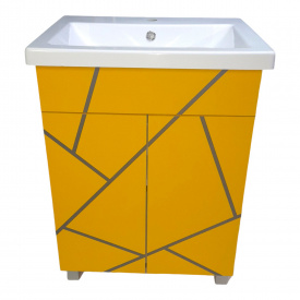 Пластиковая напольная тумба The MIX Chaos HPL 3127 mat 70 см