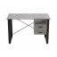 Письменный стол с ящиками Ferrum-decor Оскар 750x1400x600 металл Черный ДСП Бетон 16 мм (OSK0028) Житомир