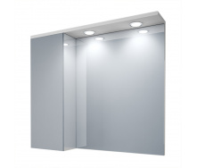 Зеркальный шкаф в ванную комнату Tobi Sho 080-S с подсветкой 700х800х150 мм
