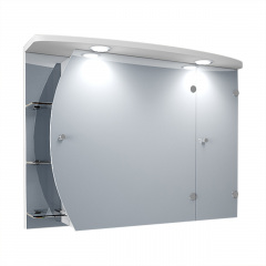 Дзеркальна шафа у ванну кімнату Tobi Sho 088-N з підсвіткою 600х800х125 мм Балаклія