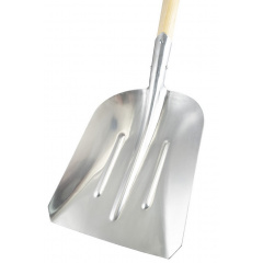 Лопата совковая из алюминия с черенком и ручкой MASTERTOOL 280х380х500 мм 1100 мм (14-6279) Костопіль