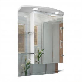 Дзеркальна шафа у ванну кімнату Tobi Sho 86-S з підсвіткою 770х550х125 мм