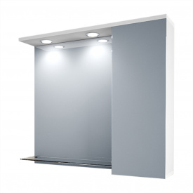 Зеркальный шкаф в ванную комнату Tobi Sho 081-SZ с подсветкой 700х800х150 мм