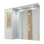 Дзеркальна шафа у ванну кімнату Tobi Sho 80-S з підсвіткою 700х800х150 мм Красноград