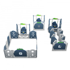 Манеж BabyPlayPen "Магической лес" встроенное баскетбольное кольцо 165*165*62 Синий Чернігів