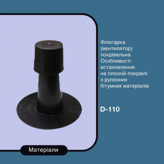 Вентилятор кровельный Aquaizol 110 мм черный