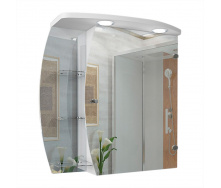 Зеркальный шкаф в ванную комнату Tobi Sho 66-NS с подсветкой 620х600х125 мм