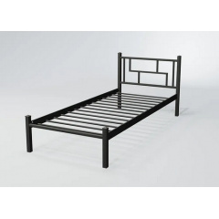 Металлическая кровать Амис-мини Тенеро 90х200 см односпальная черного цвета Київ