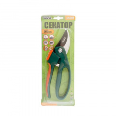 Секатор садовий MASTERTOOL 200 мм ручки ABS+TPR лезо Mn65+тефлон 14-6119 Полтава