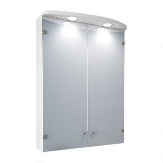 Зеркальный шкаф в ванную комнату Tobi Sho 068-S с подсветкой 820х600х125 мм