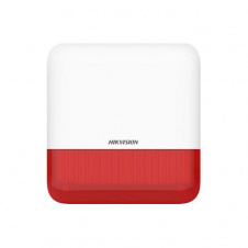 Бездротова вулична сирена Hikvision DS-PS1-E-WE-Red (червона)