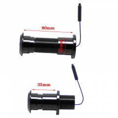Wifi відеоочок з датчиком руху, підсвічуванням та записом Nectronix DW-305W, чорний, Tuya Smart App (100780) Миколаїв