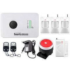 Комплект сигналізації GSM Alarm System G10C для 2-кімнатної квартири Білий (GFBVC208CDHUDKL) Бердичів