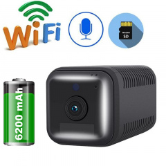 Міні камера wifi бездротова з великим акумулятором 6200 мАг ESCAM G18, FullHD 1080P, датчик руху (100729) Нова Прага
