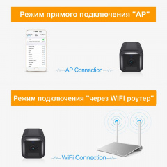 Міні камера wifi бездротова з великим акумулятором 6200 мАг ESCAM G18, FullHD 1080P, датчик руху (100729) Нова Прага