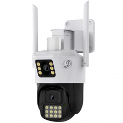 IP камера видеонаблюдения RIAS A23 (iCSee APP) Wi-Fi 2 объектива 3MP+3MP уличная с удаленным доступом Київ