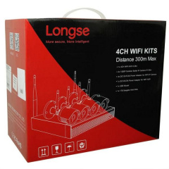 Комплект відеоспостереження бездротової Longse WIFI 4-Kit 2 мегапікселя (100054) Одесса
