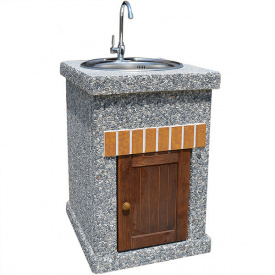 Стол-мойка уличный Манчестер №2 с дверцей