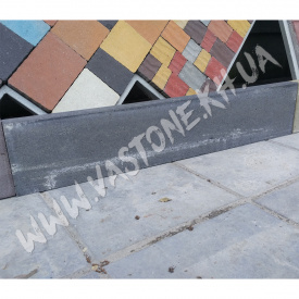 Поребрик тротуарный шип-паз (1000х200х50 мм) Черный