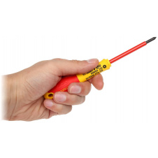 Прорезиненная отвертка Stanley FatMax VDE 1000V Ph1х100
