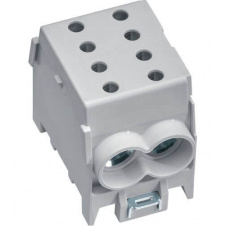 Модульний вступний клемник Hager KH70G 1P 2x70²/2x50² 160А (сіра)