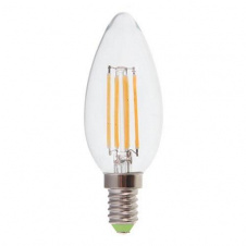 Лампа світлодіодна свічка C37 4W E14 2700K FILAMENT dimm LB-68 Feron