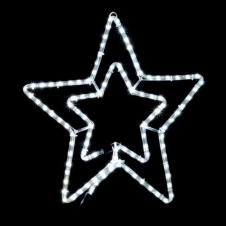 Гірлянда DELUX MOTIF Star 6 кін. 60x60см 13 flash білий IP44 EN
