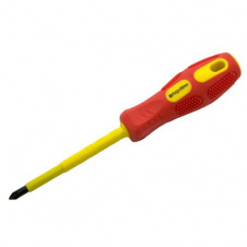 Отвертка диэлектрическая до 380V PH2х100 LTL60006 Lemanso