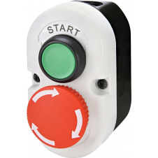 Двомодульний пост кнопки ETI 004771443 ESE2-V5 «START/STOP» тип з відключенням поворотом